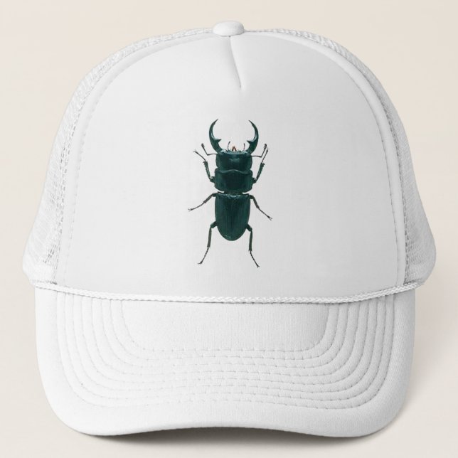 Big Black Dung Beetle Trucker Hat (Front)