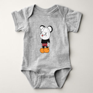 Big black-eared mouse baby bodysuit