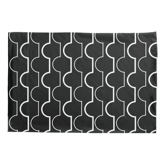 Big Black Scallops Pillowcase (Back)