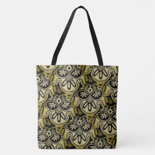 Big Black tote Tribal geometric