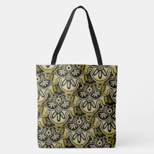 Big Black tote Tribal geometric Bag