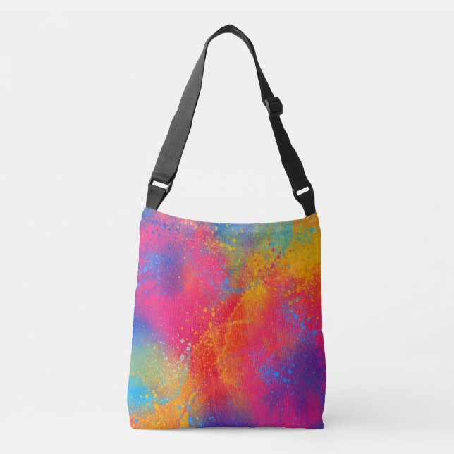 Big Blast of Colour Crossbody Tote Bag (Front)