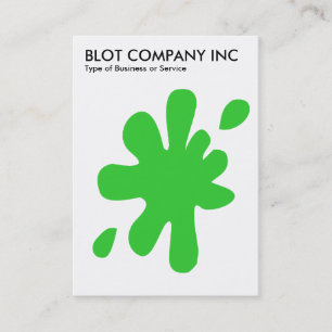 Big Blot - Spring Green on White Business Card