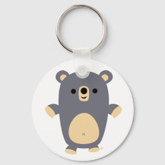 Big Blue Cartoon Bear keychain