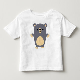 Big Blue Cartoon Bear Kids T-shirt