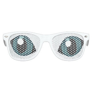 BIG BLUE EYES CAT. EXTRATERRESTRIAL ALIEN CAT KIDS SUNGLASSES