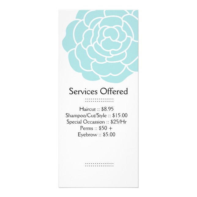 Big Blue Flower Services Rack Card (Front)