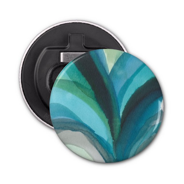 Big Blue Leaf I Bottle Opener (Front)