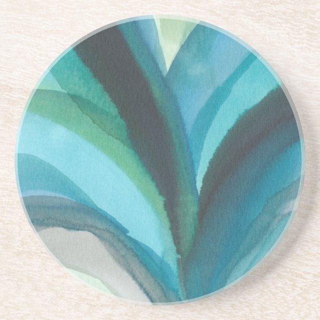 Big Blue Leaf I Coaster (Front)