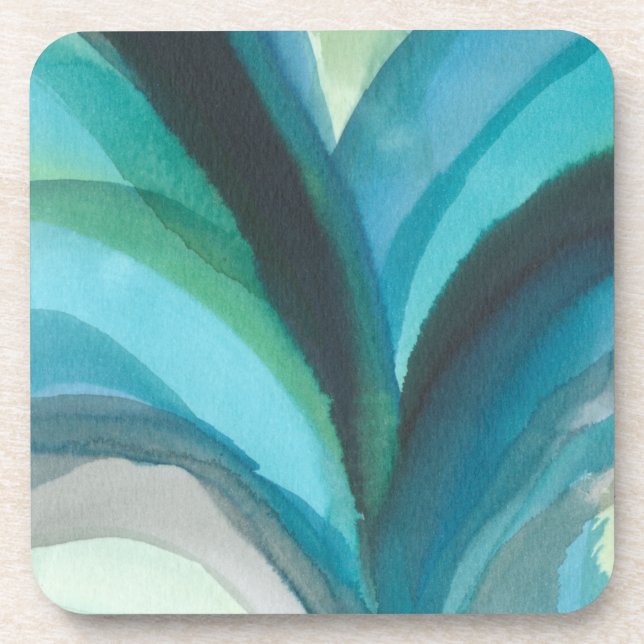 Big Blue Leaf I Coaster (Front)