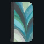 Big Blue Leaf I Samsung S4 Wallet Case<br><div class="desc">Home Décor</div>