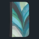 Big Blue Leaf I Samsung S4 Wallet Case<br><div class="desc">Home Décor</div>