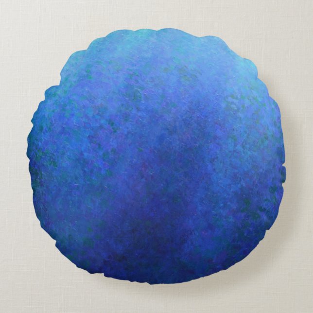 Big Blue Round Cushion (Front)