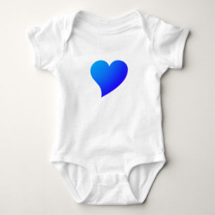 Big blue shades Heart, Love, white Baby Bodysuit