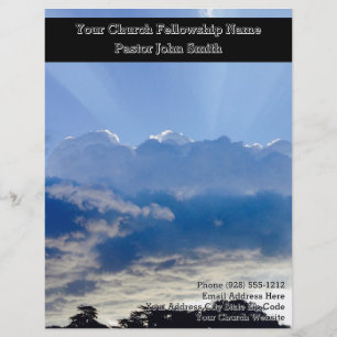 Big Blue Sky Church Business Custom Letterhead