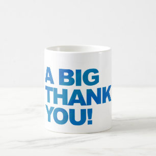 Big Blue Thank You Coffee Mug