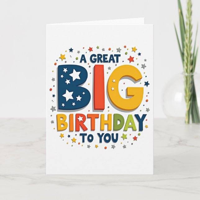 Big Bold Birthday Card (Front)