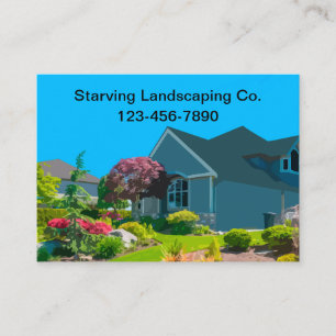 Big Bold Landscaping Service Business Cards