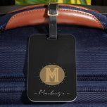 Big Bold Line Monogram Luggage Tag<br><div class="desc">Big Bold Monogram personalised mousepad.</div>