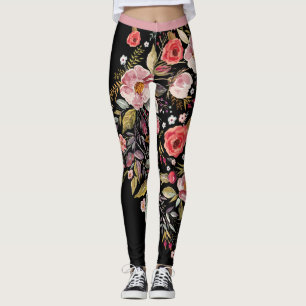 Big Bold Multi-colour Floral Leggings