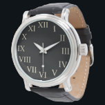Big Bold Retro Black Classic Watch<br><div class="desc">This watch is great for men or women. The design is from original art.</div>