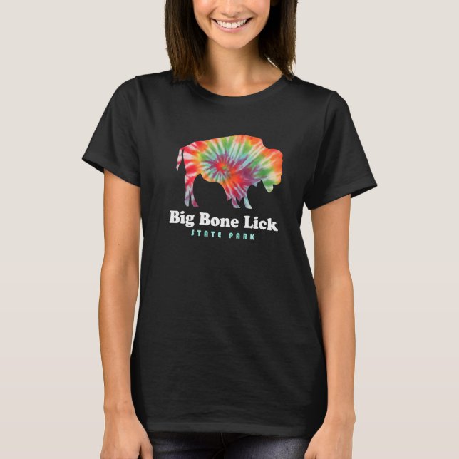 Big Bone Lick State Park Kentucky Bison Tie Dye Fo T-Shirt (Front)