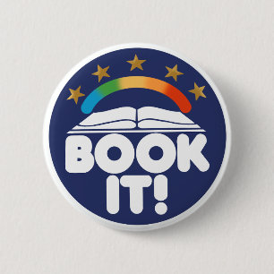 Big Book Energy, Book It  6 Cm Round Badge