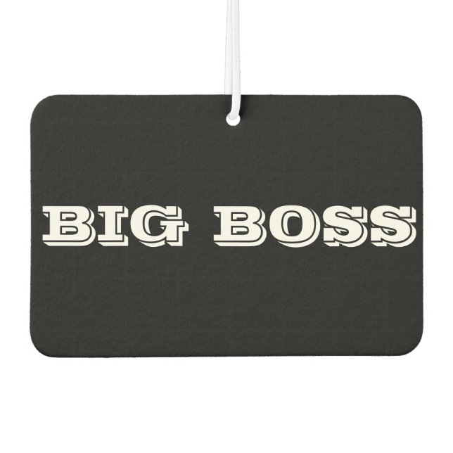 Big Boss bumpersticker Car Air Freshener (Front)