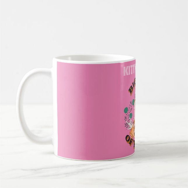 BIG BOSS CUTE CAT CUSTOMIZE PERSONALIZED NAME  COFFEE MUG (Left)