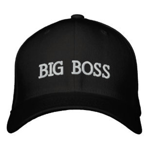 Big boss embroidered hat