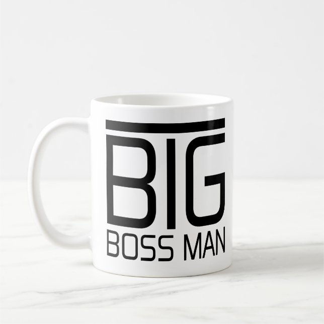 Big Boss Man Big Bossman Funny Boss Quotes Gifts Coffee Mug (Left)