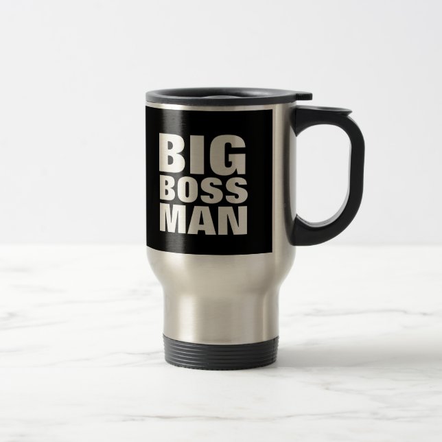 BIG BOSS MAN, Funny coffee mug (Right)