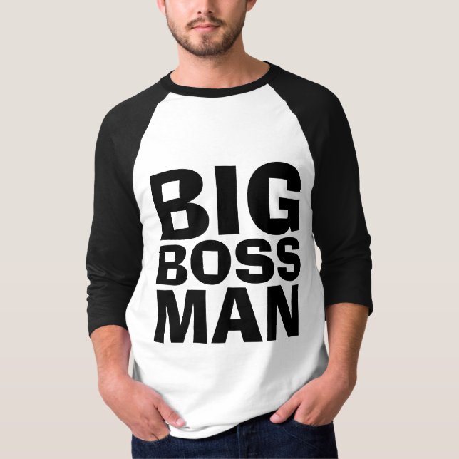 BIG BOSS MAN Men's Funny T-shirts Tees (Front)