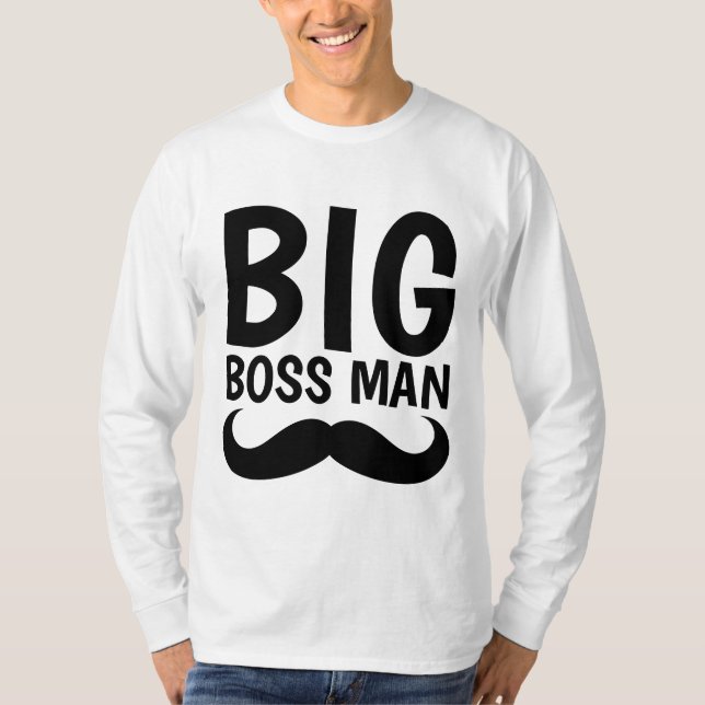 BIG BOSS MAN Moustache T-shirts (Front)