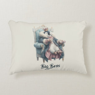 Big Boss Winter Penguin Design Decorative Cushion