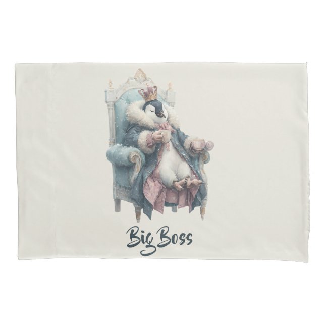 Big Boss Winter Penguin Design Pillowcase (Front)