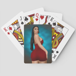 BIG BOTTOM GIRL SEXY ART PLAYING CARDS