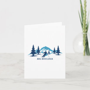 Big Boulder Pennsylvania Ski Resort Skiing Skier T Card