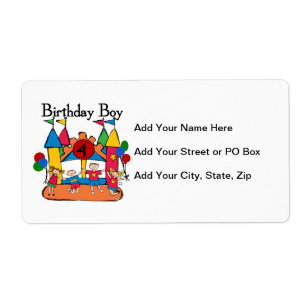 Big Bounce Boy 4th Birthday Tshirts and Gifts