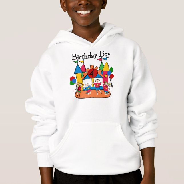Big Bounce Boy 4th Birthday Tshirts and Gifts (Front)