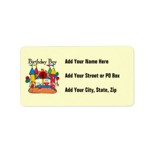 Big Bounce Boy 4th Birthday Tshirts and Gifts Label