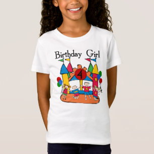 Big Bounce Girl 4th Birthday T-shirts and Gifts