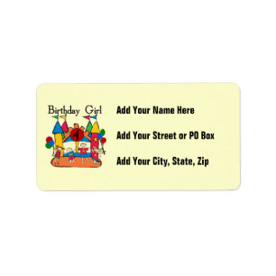 Big Bounce Girl 4th Birthday T-shirts and Gifts Label