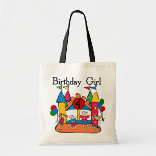 Big Bounce Girl 4th Birthday T-shirts and Gifts Tote Bag