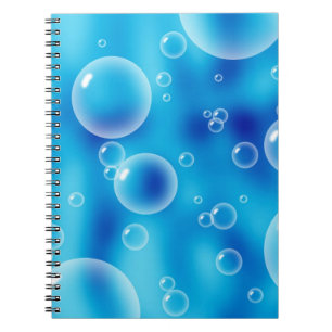 Big Bouncing Blue Bubbles Notebook