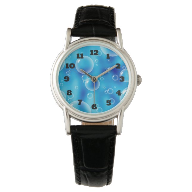 Big Bouncing Blue Bubbles Watch (Front)