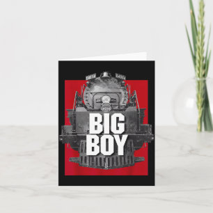 Big Boy 4014 Clic Steam Engine Retro Locomotive Ra Card