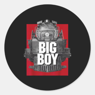 Big Boy 4014 Clic Steam Engine Retro Locomotive Ra Classic Round Sticker
