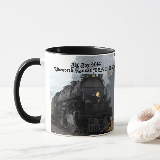 Big Boy 4014 Ellsworth Kansas Mug (With Donut)