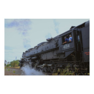 Big Boy 4014 Smoke and Steam in Kansas Photo Print